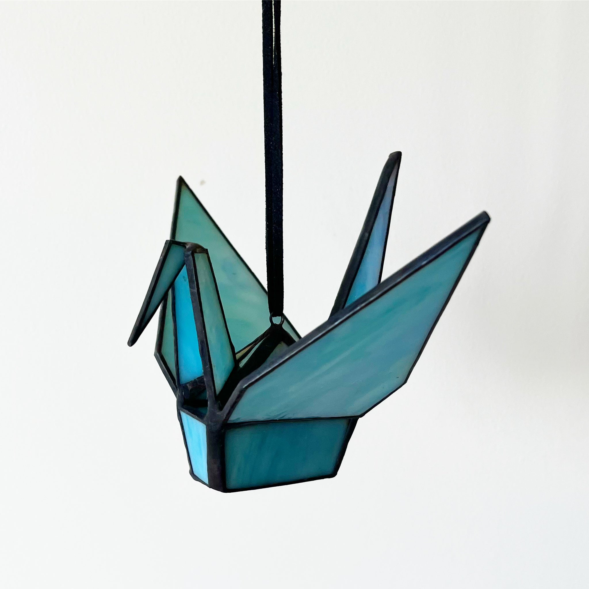 Origami Crane -Pearl blue