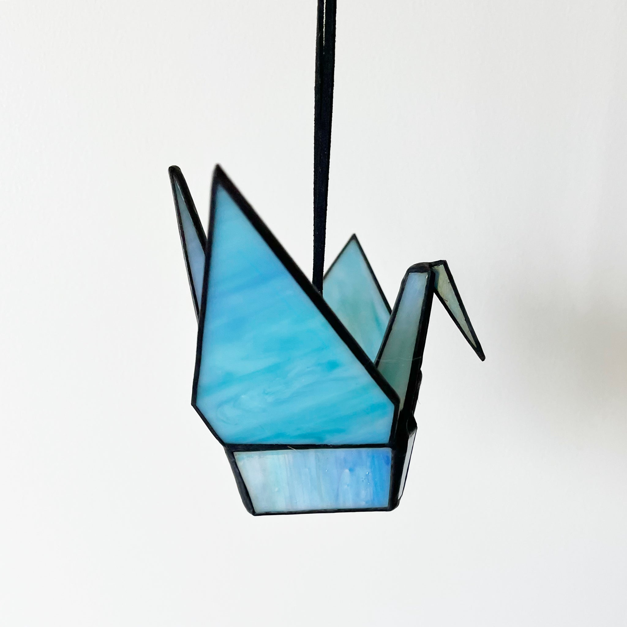 Origami Crane -Pearl blue