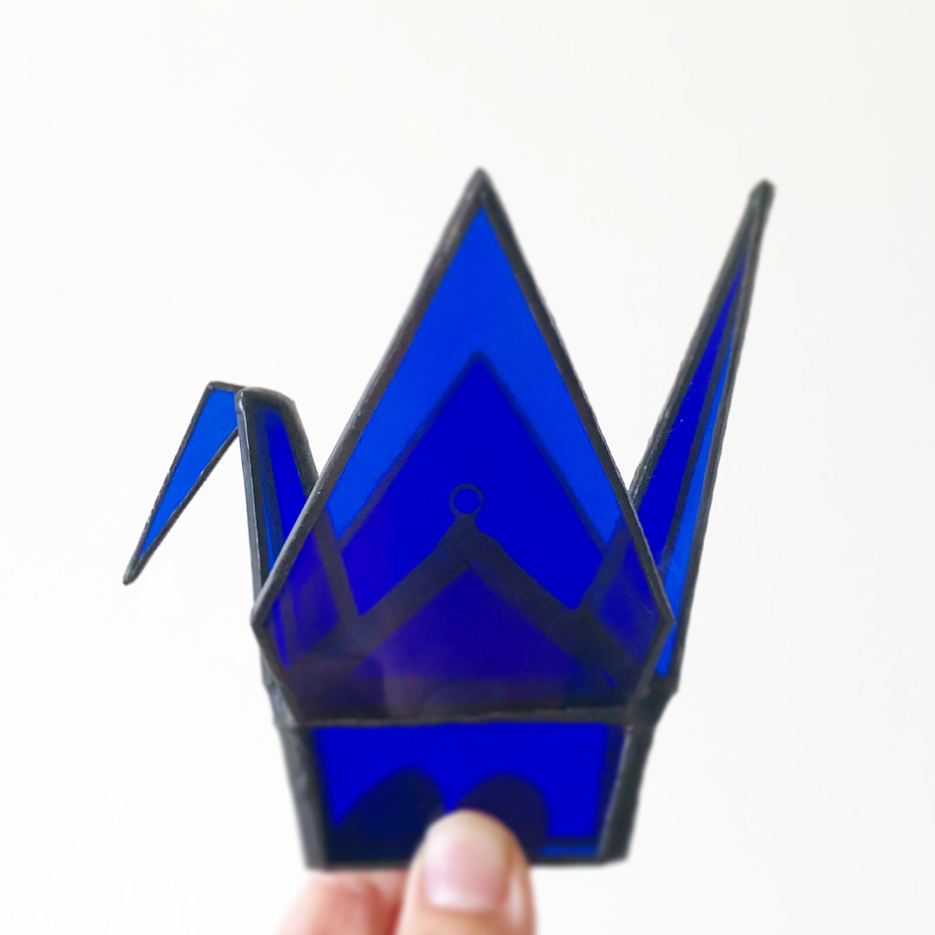 Origami Crane - Royal blue
